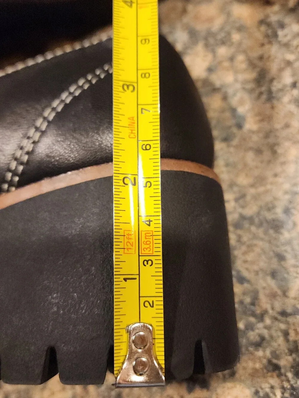 Blondo Ladies Daina Waterproof Black Leather Platform Penny Loafers, Size 7.5
